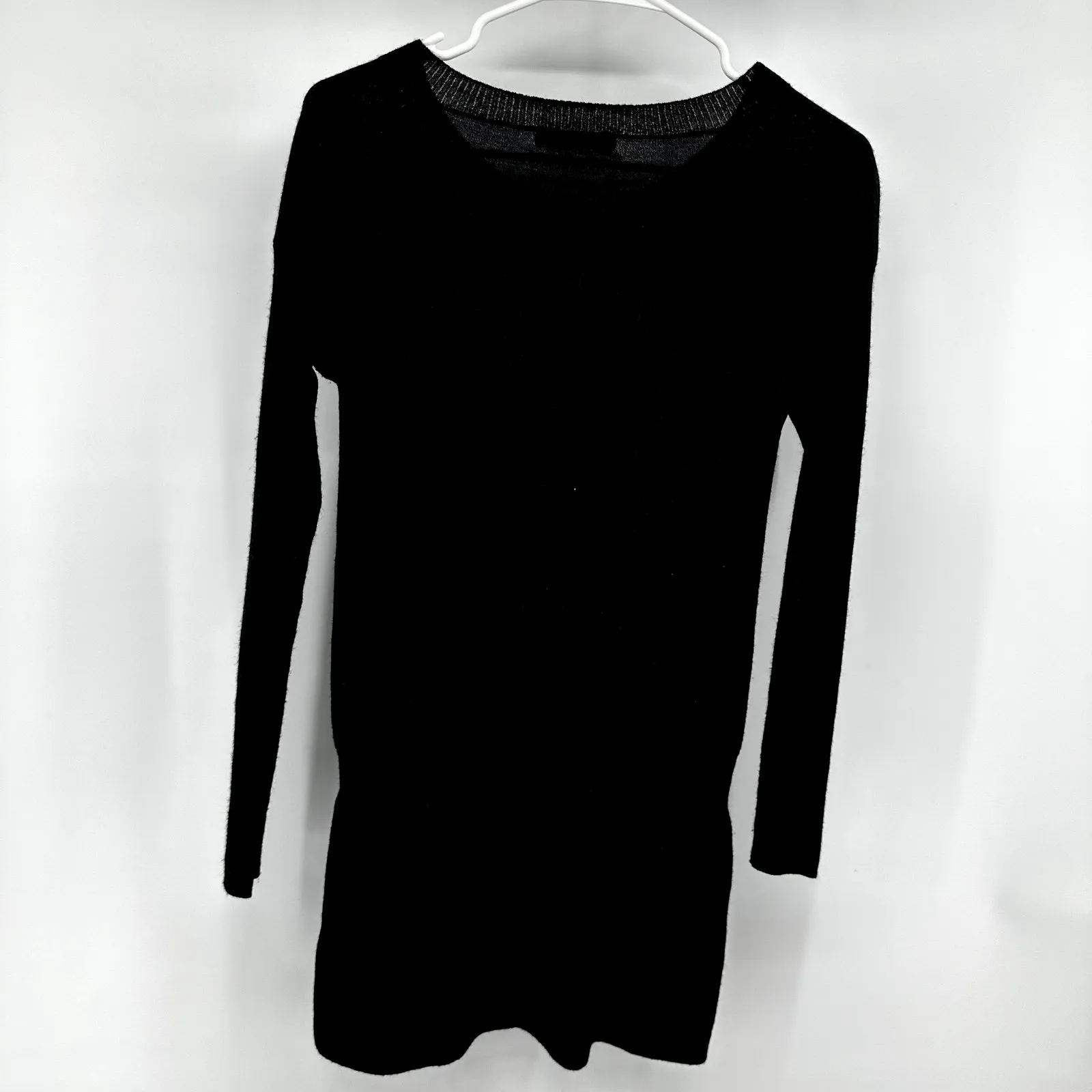 Smartwool Tabaretta Sweater Dress Tunic Elastic Waist Drop Shoulder Black XSmall - Image 6