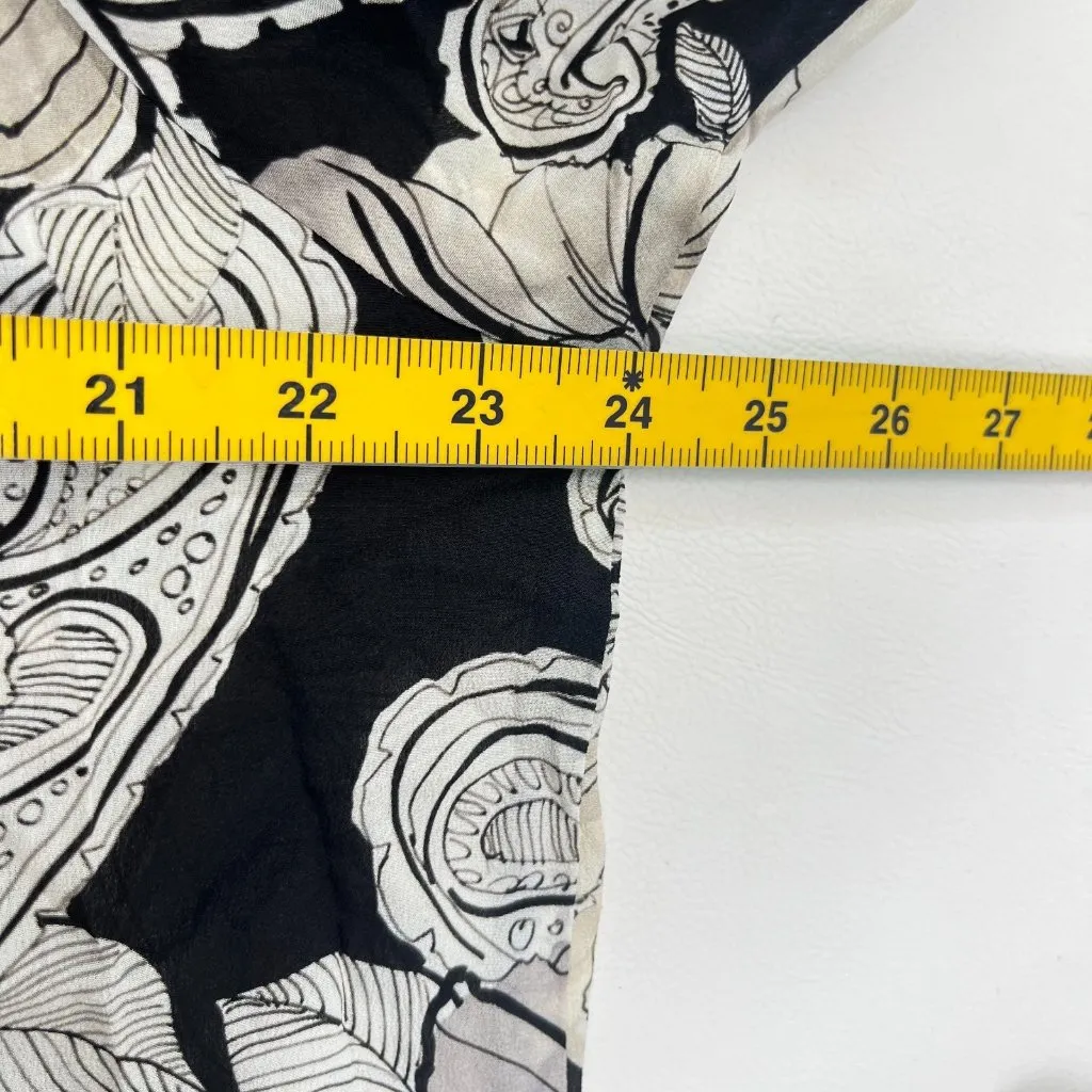 NWOT JOHNNY WAS Biya Silk Long Sleeves Floral Midi Dress Boho Chic Sz S - Image 10