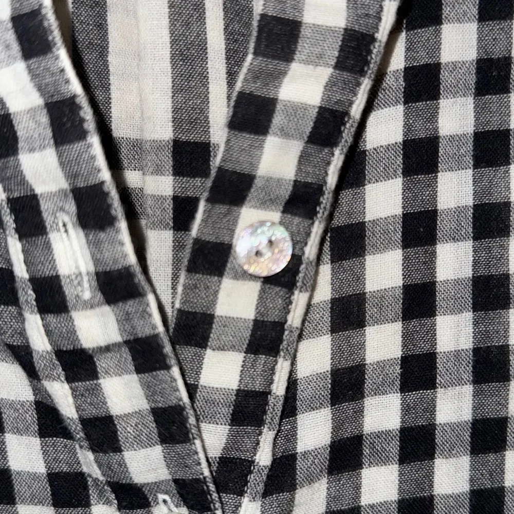 J. Jill Button Shirt and Oversized Dress Shirt Gingham Bundle Black Size M - Image 3