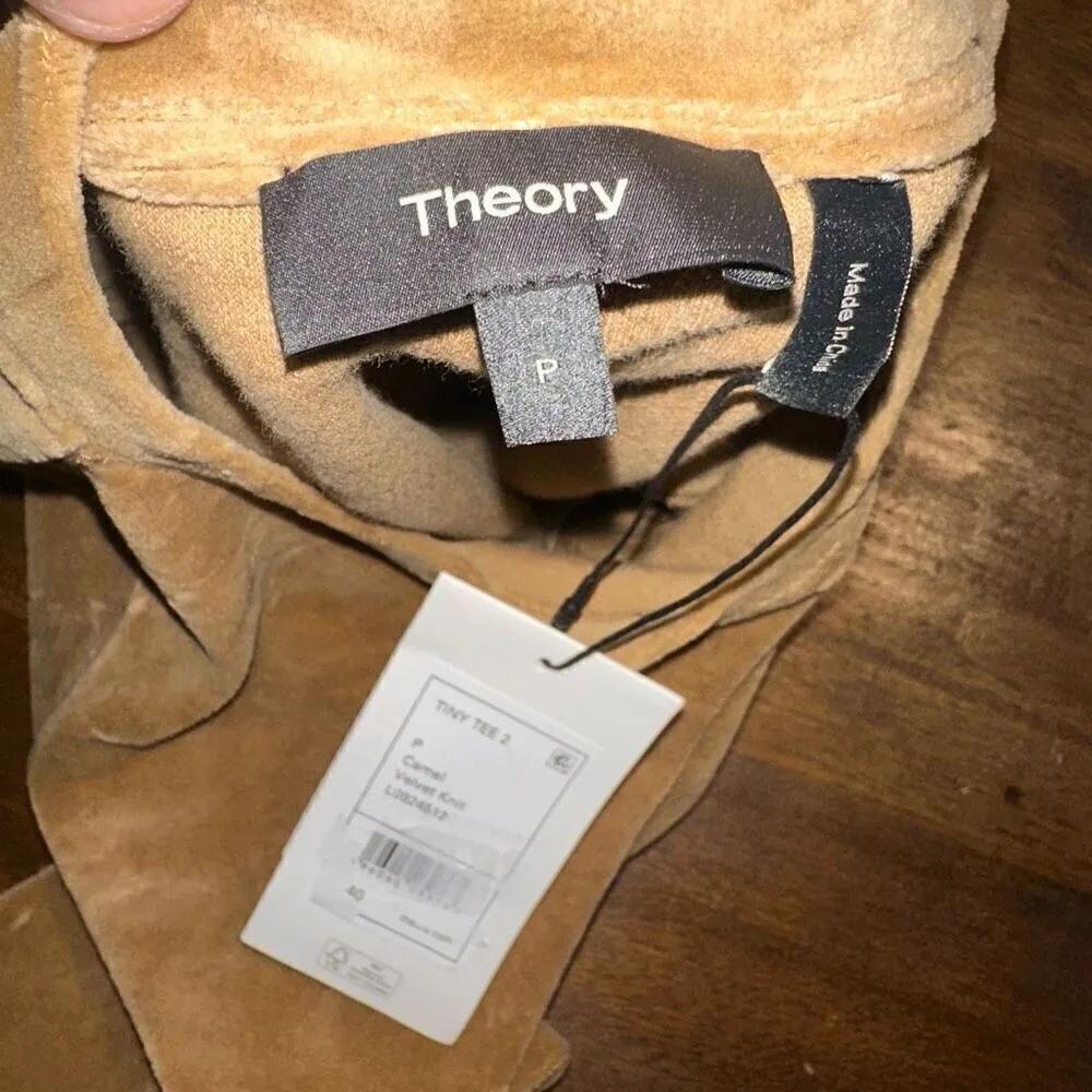 NWT Theory Velvet Knit Tiny Tee - Image 5