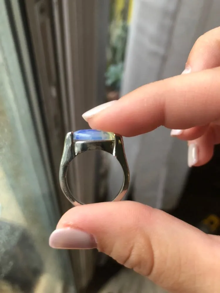 Stainless Silver Moonstone - Image 2