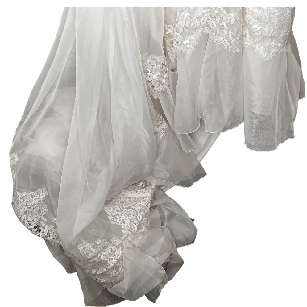 Vintage ILGWU‎ Wedding Dress White Size 12 - Image 4