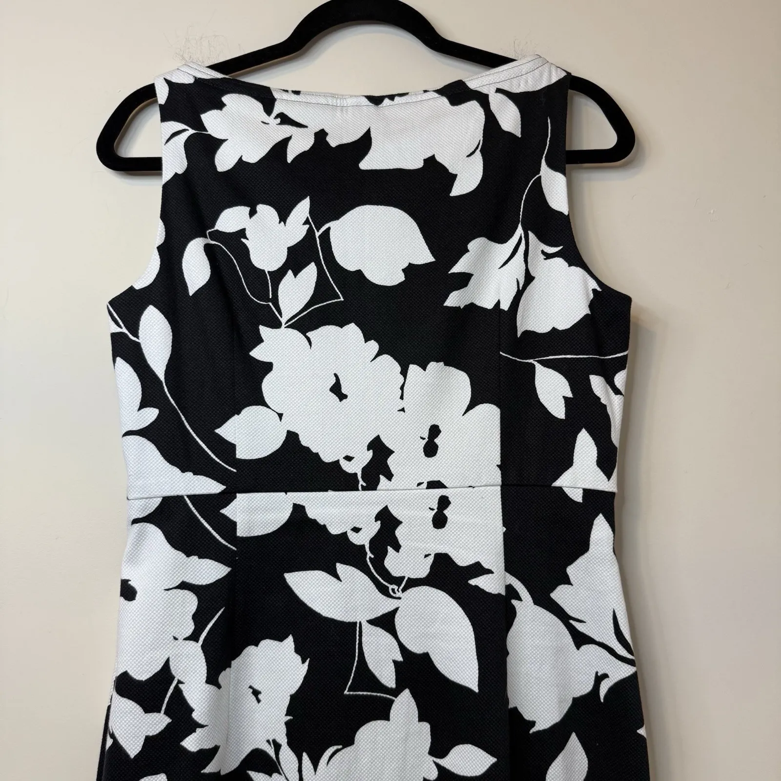 Anne Klein‎ Black/White Print Pique Roll Neck Stretch Knit Dress 10605134 - $119 - Image 5