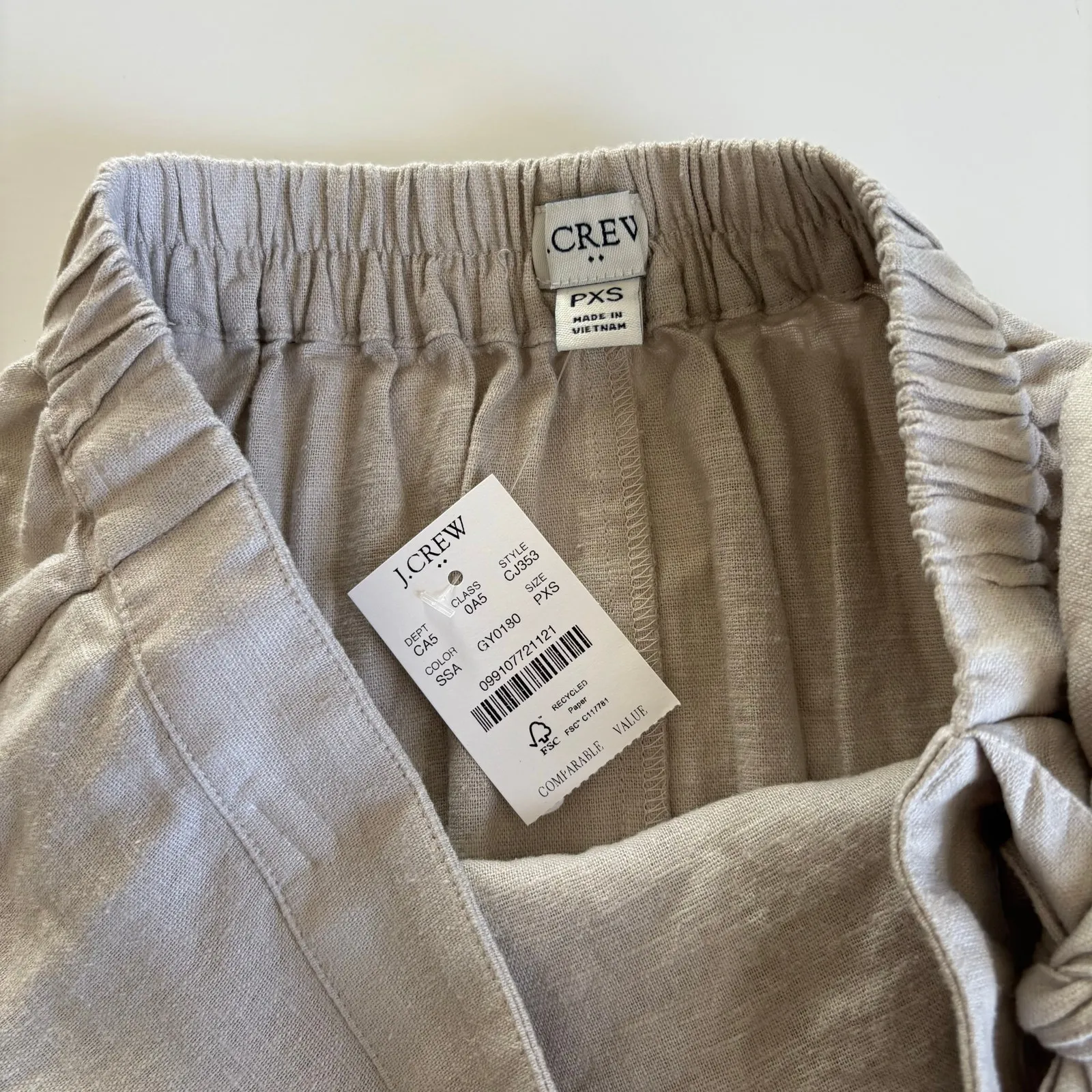 J.CREW Beige Linen - Image 4
