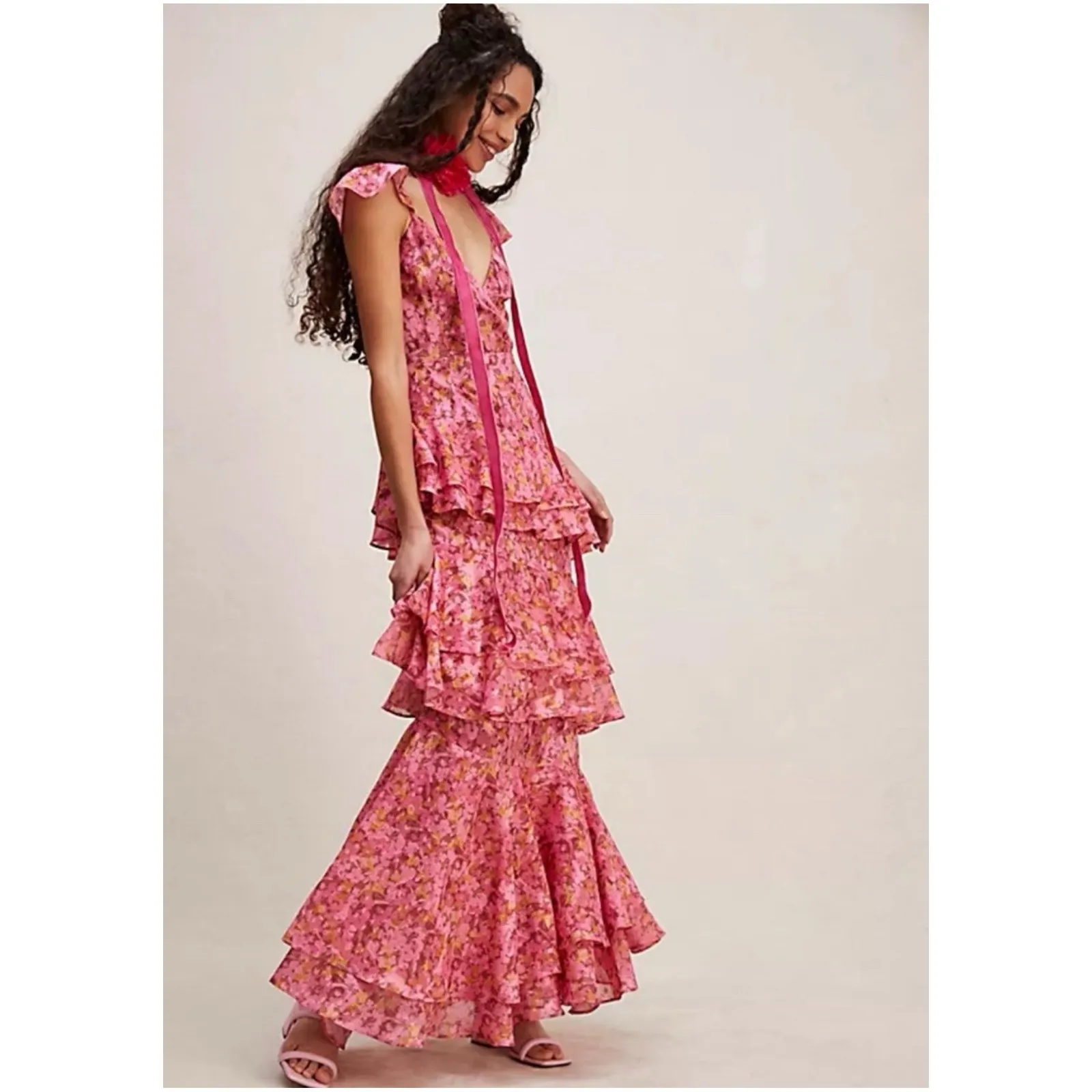 New! Hutch x Free People Miah MaxiDress Sz 2 $392‎ - Image 4