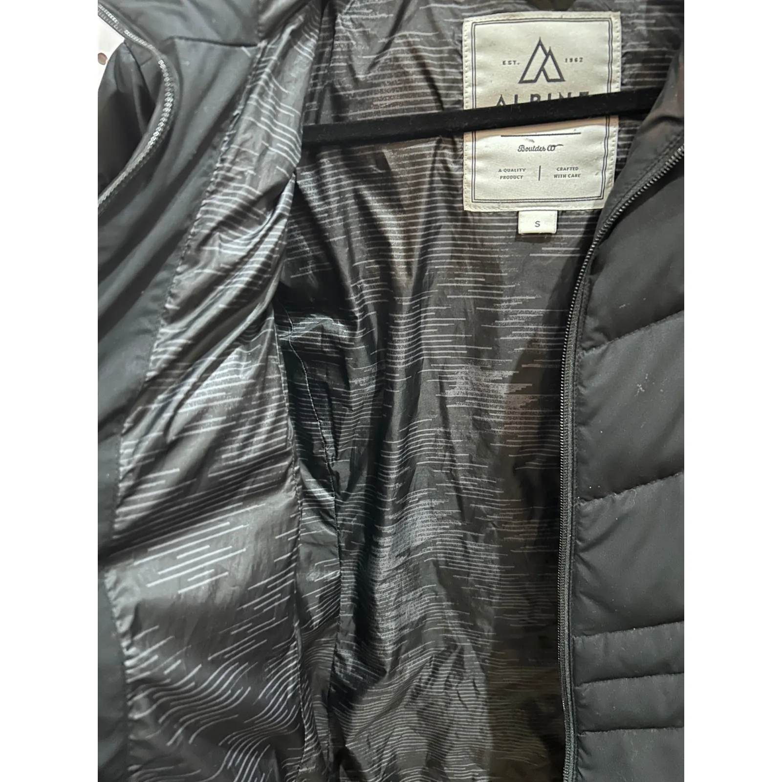 ALPINE Boulder CO Black Puffer Hooded Winter Jacket Women's Size S - Image 5