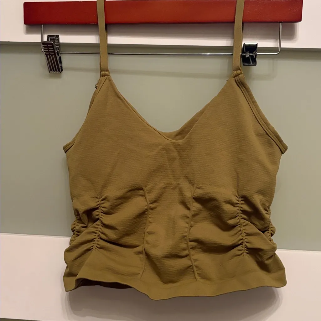 Free People Movement Good Karma Ruched Crop Top - Image 3