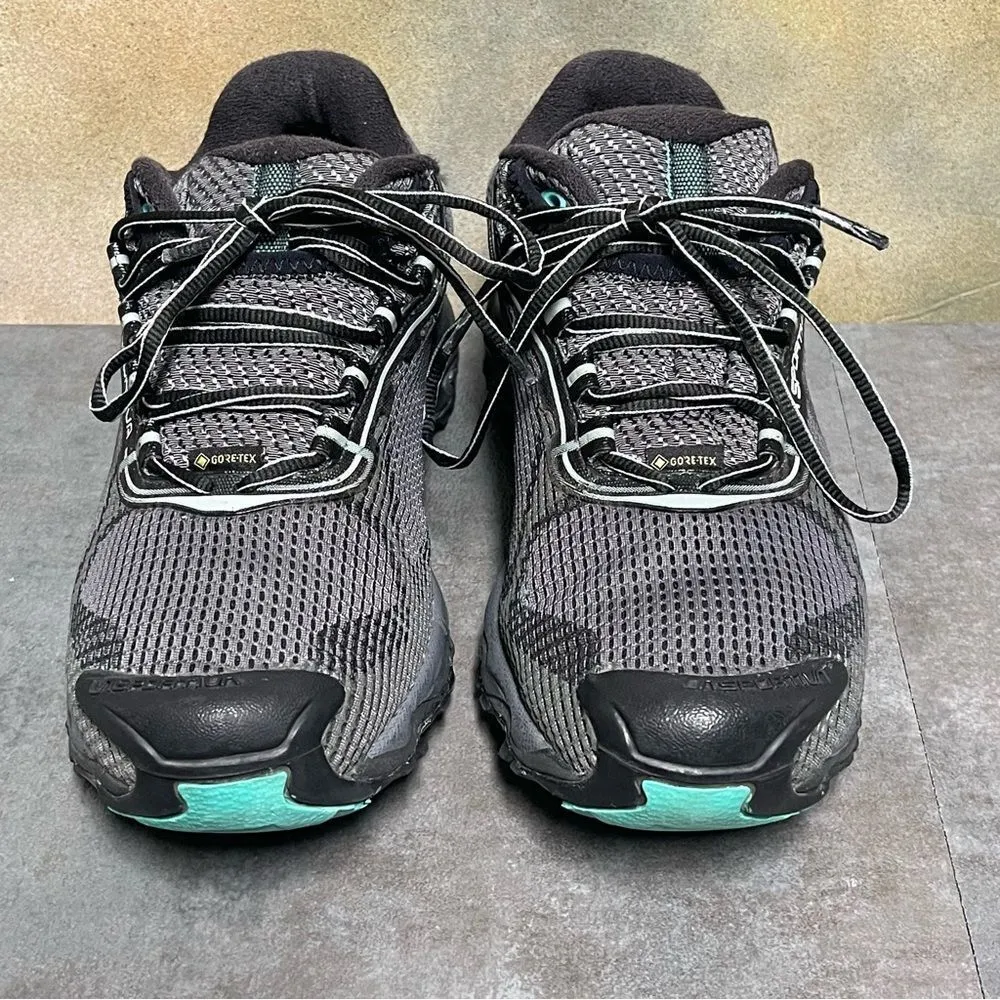 La Sportiva Wildcat 2.0 GTX Women's Running Shoes Charcoal/Aqua Size 7.5+ Black - Image 6