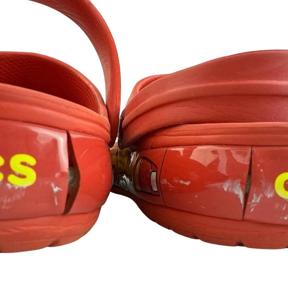 Crocs Pixar Disney Cars Lightning McQueen Slip On Casual Classic Clogs Womens 8 - Image 12