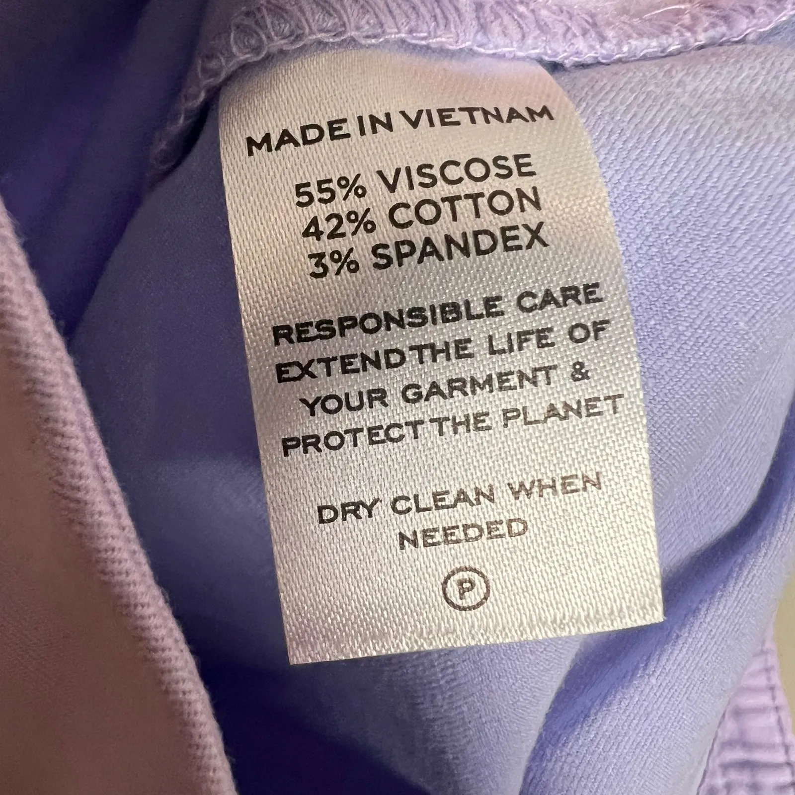 Hill House Lavender Purple Claire Mid Rise Straight Leg Pants Size L - Image 11