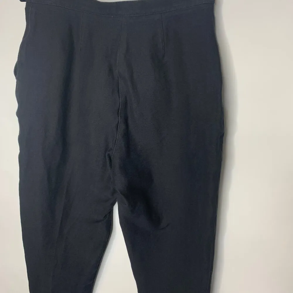 IZOD Flat Front Pants Trousers Sz 12 Side Zip - Image 6