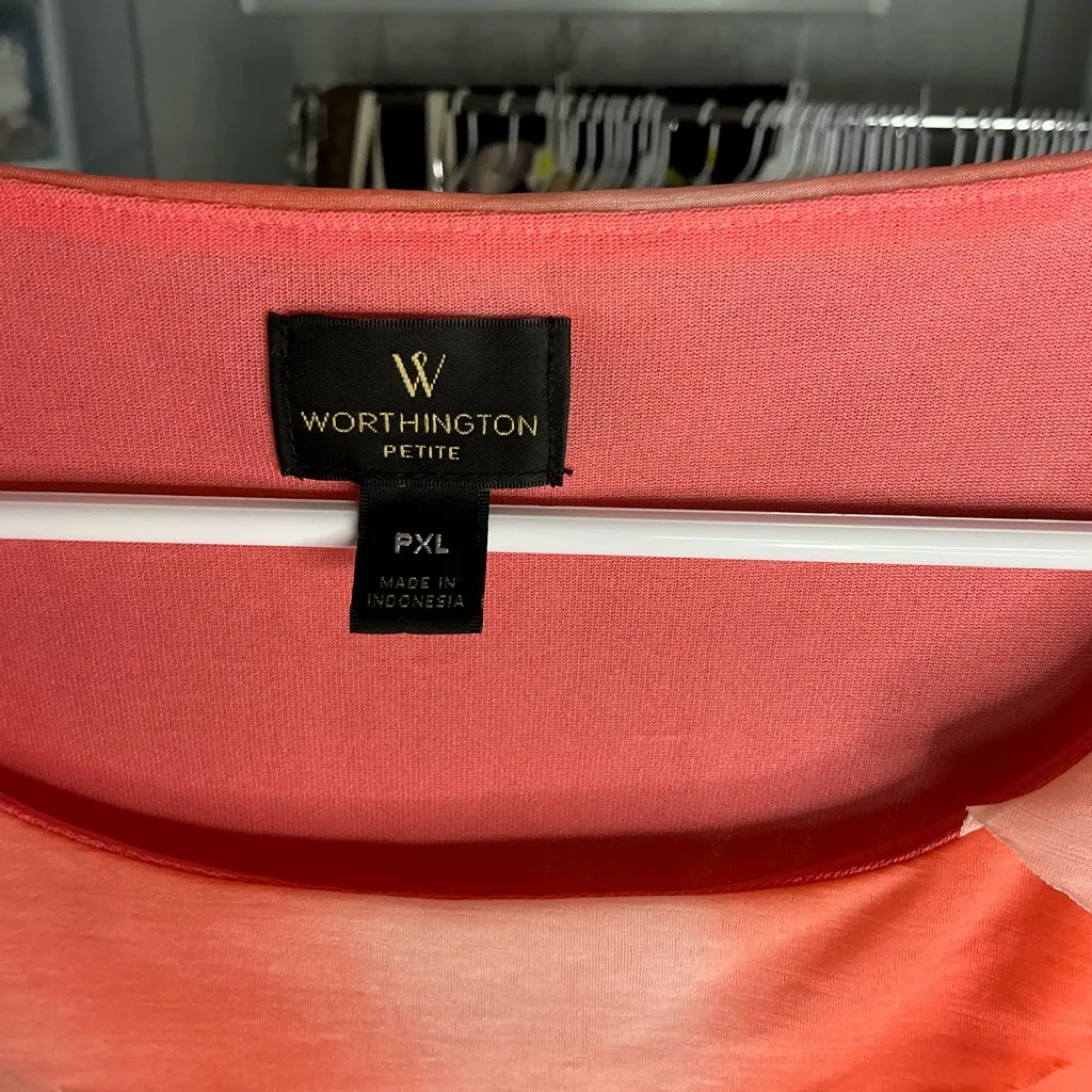 Worthington Coral Layered Tank Top - Image 4