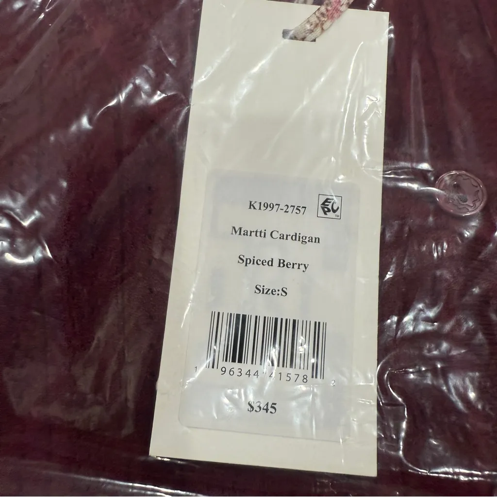 LoveShackFancy | Martti Stretch Pointelle Cardigan | Spiced Berry | NWT | Size S - Image 6