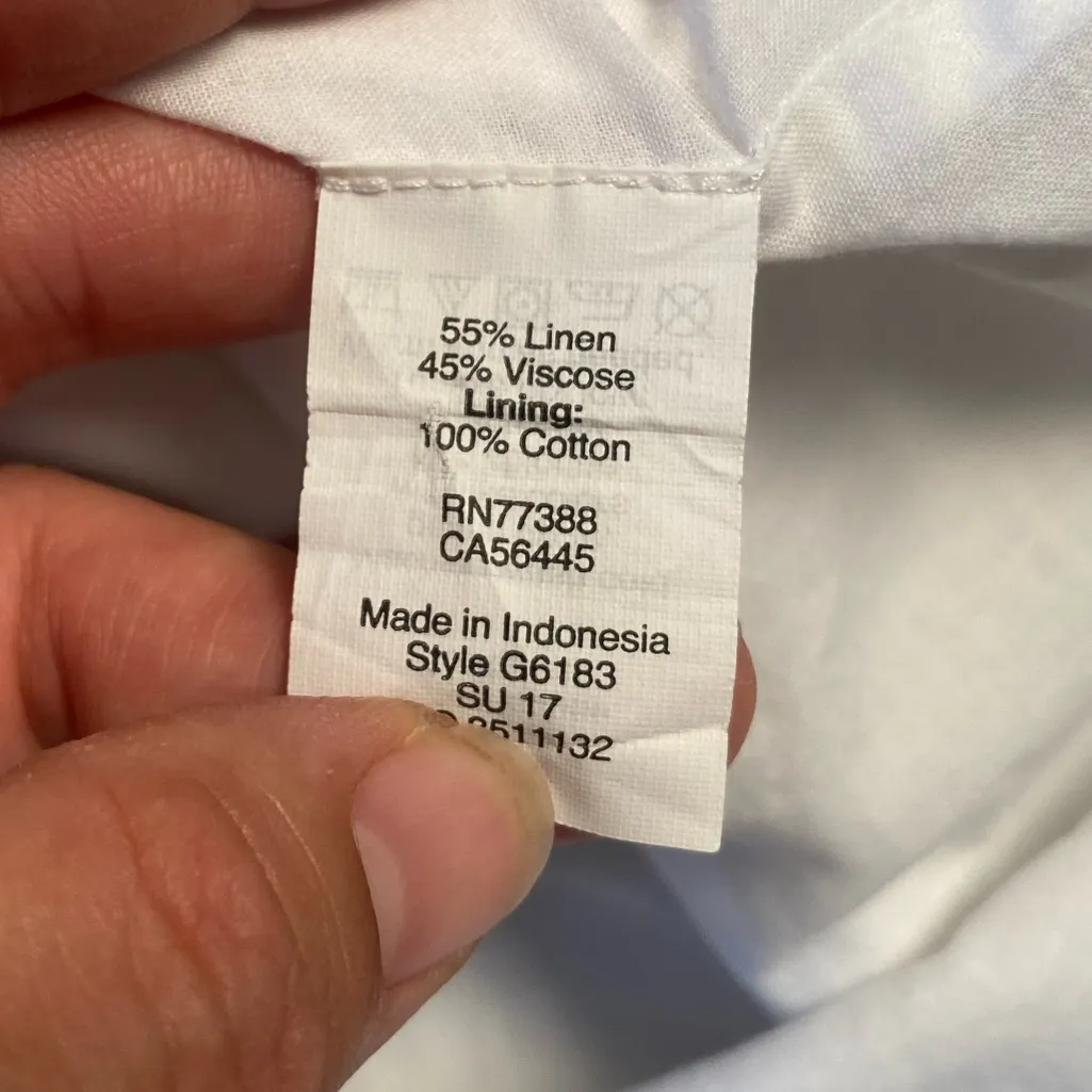 J.Crew Linen cami dress Knee Length Women Size XL, summer vacation brunch - Image 10