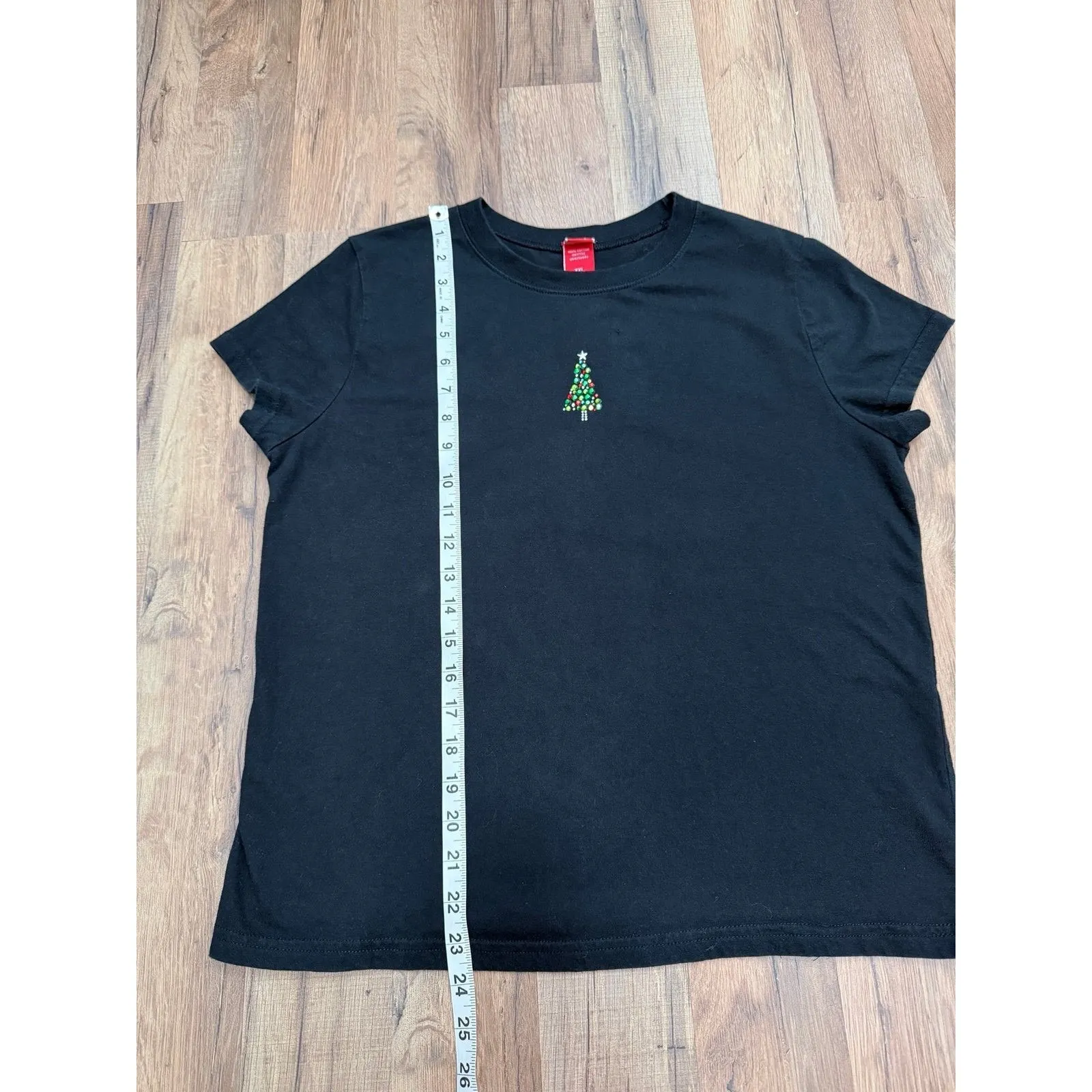 Black Christmas‎ Tree Rhinestone T - Image 7