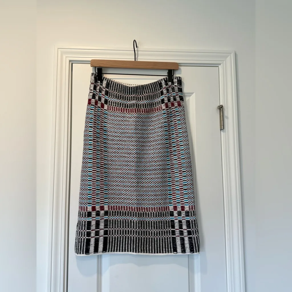 Tory Burch Jacquard Basketweave Skirt - Image 3