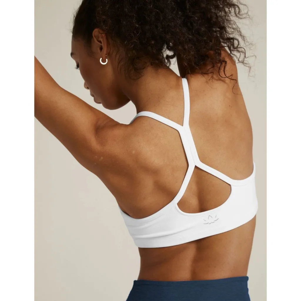 BEYOND YOGA Spacedye Slim Racerback Sports Bra in Cloud White Size X-Small - Image 2