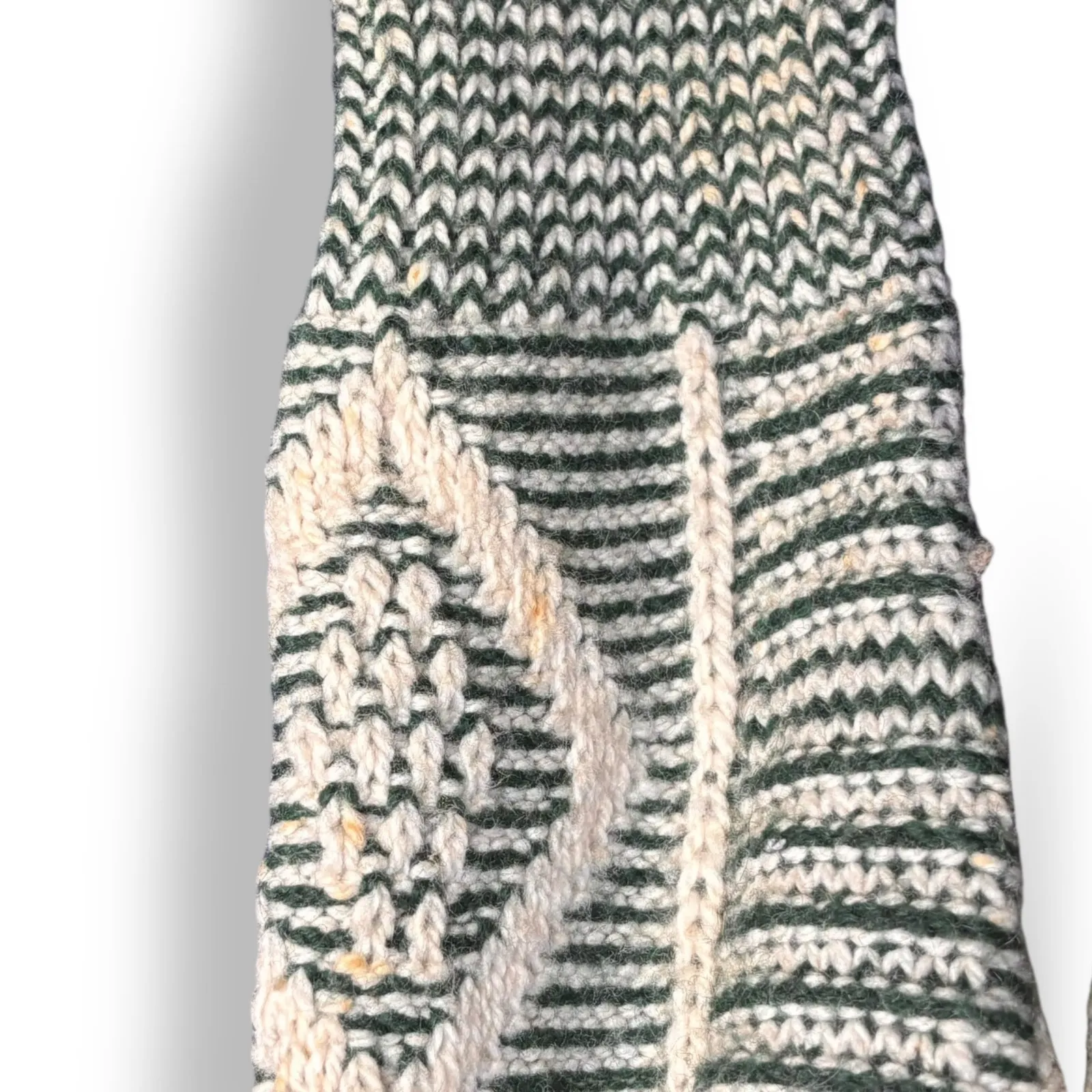 Vintage Squaw Valley Ski Lodge Knit Turtleneck Sweater Medium Wool Blend Green - Image 5