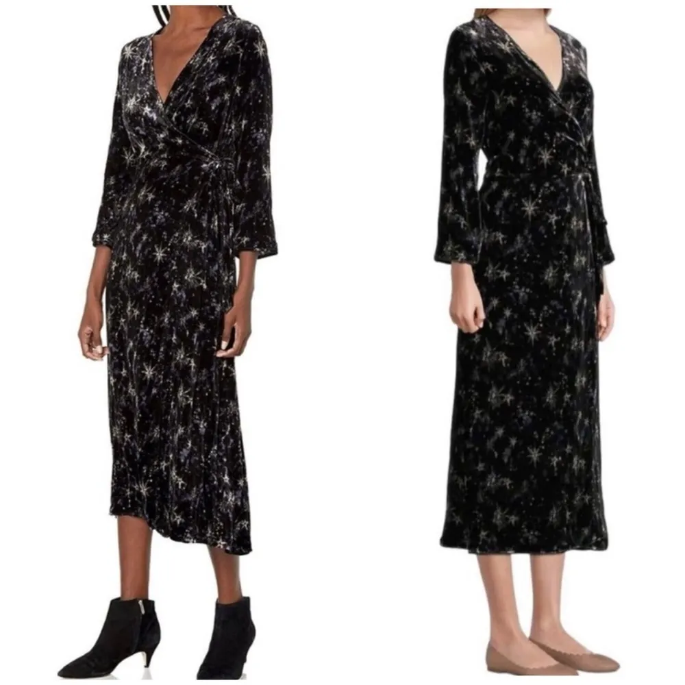 Johnny Was star velvet wrap dress - Image 6