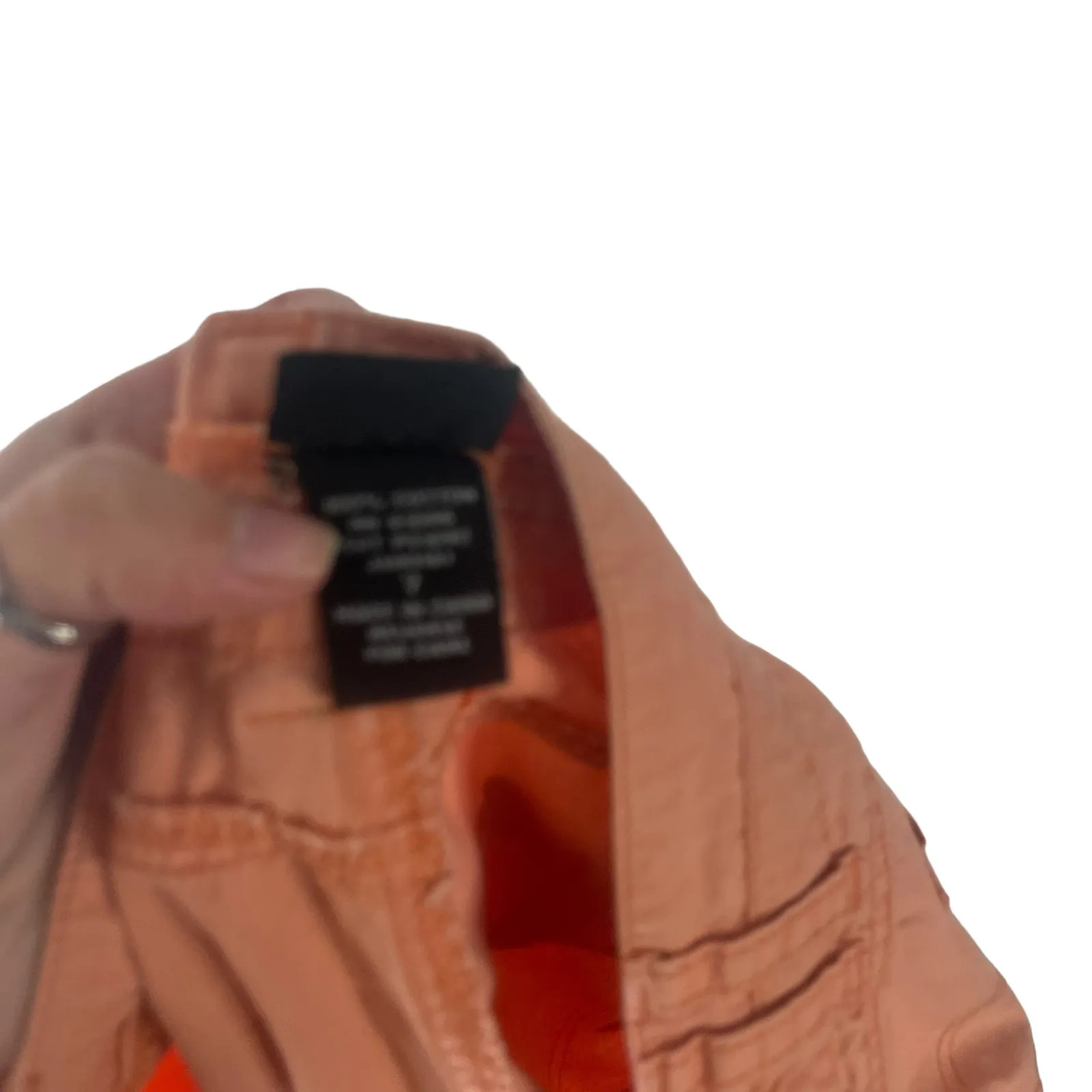 Vanity Y2k 2000s Juniors Size 7 Orange‎ Pink Cargo Crop Pants Orange - Image 10