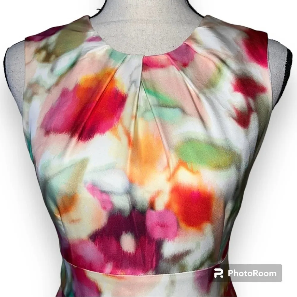 Kate Spade New York women’s size 2 mini dress splotched neon print zip up back - Image 2