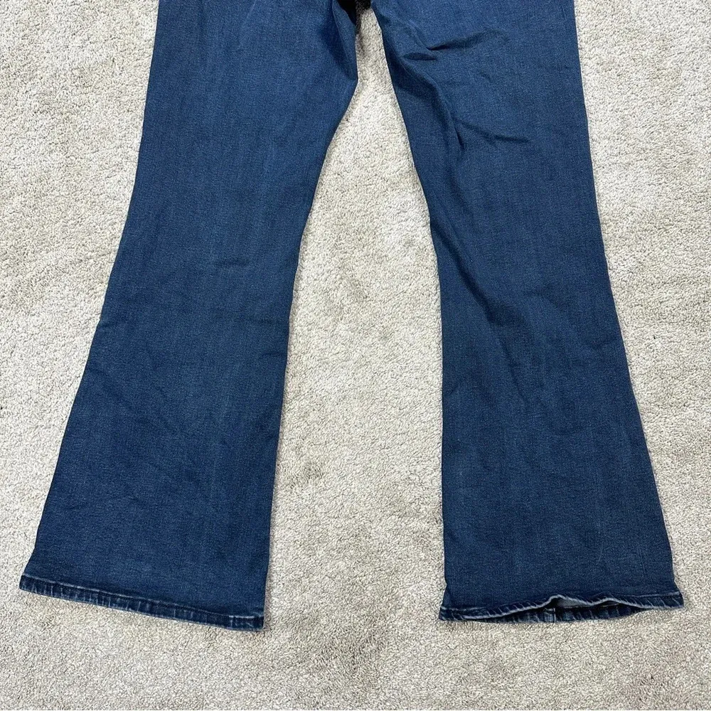 Universal Standard Mariah Bootcut Jeans Front Seam High Rise Indigo Ink Blue 10 - Image 8