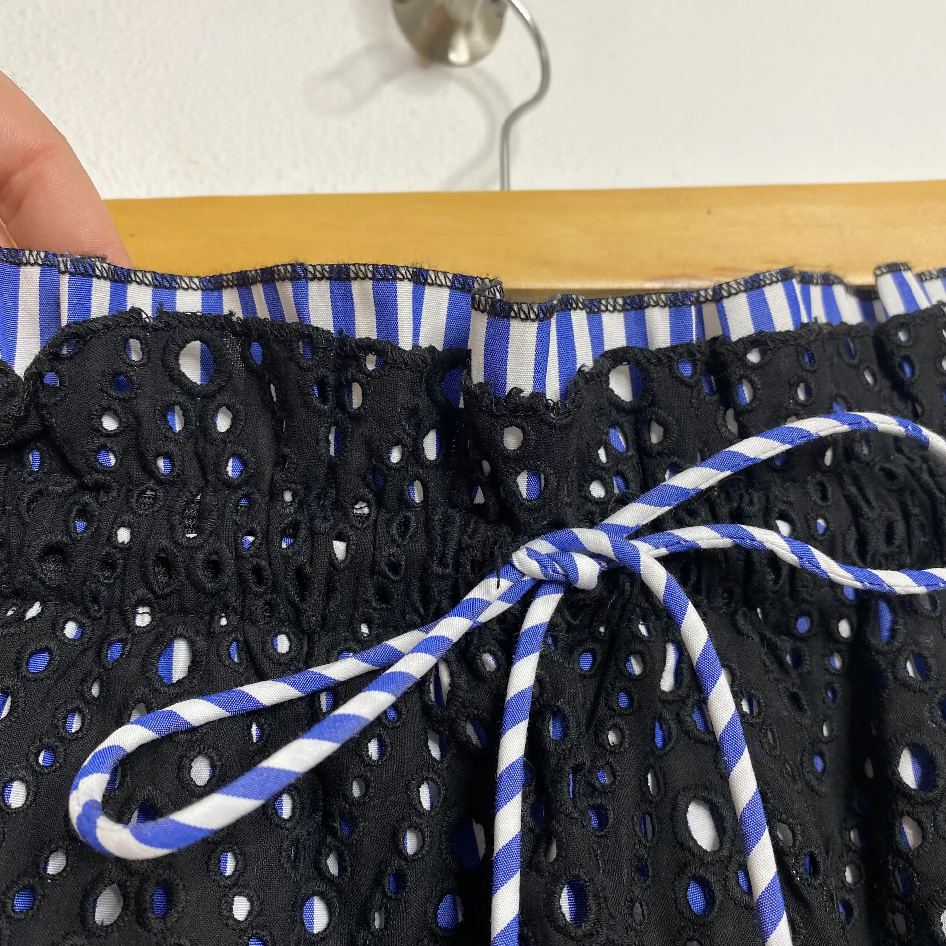 ZARA Eyelet Lace Paper Bag Skirt - Image 5