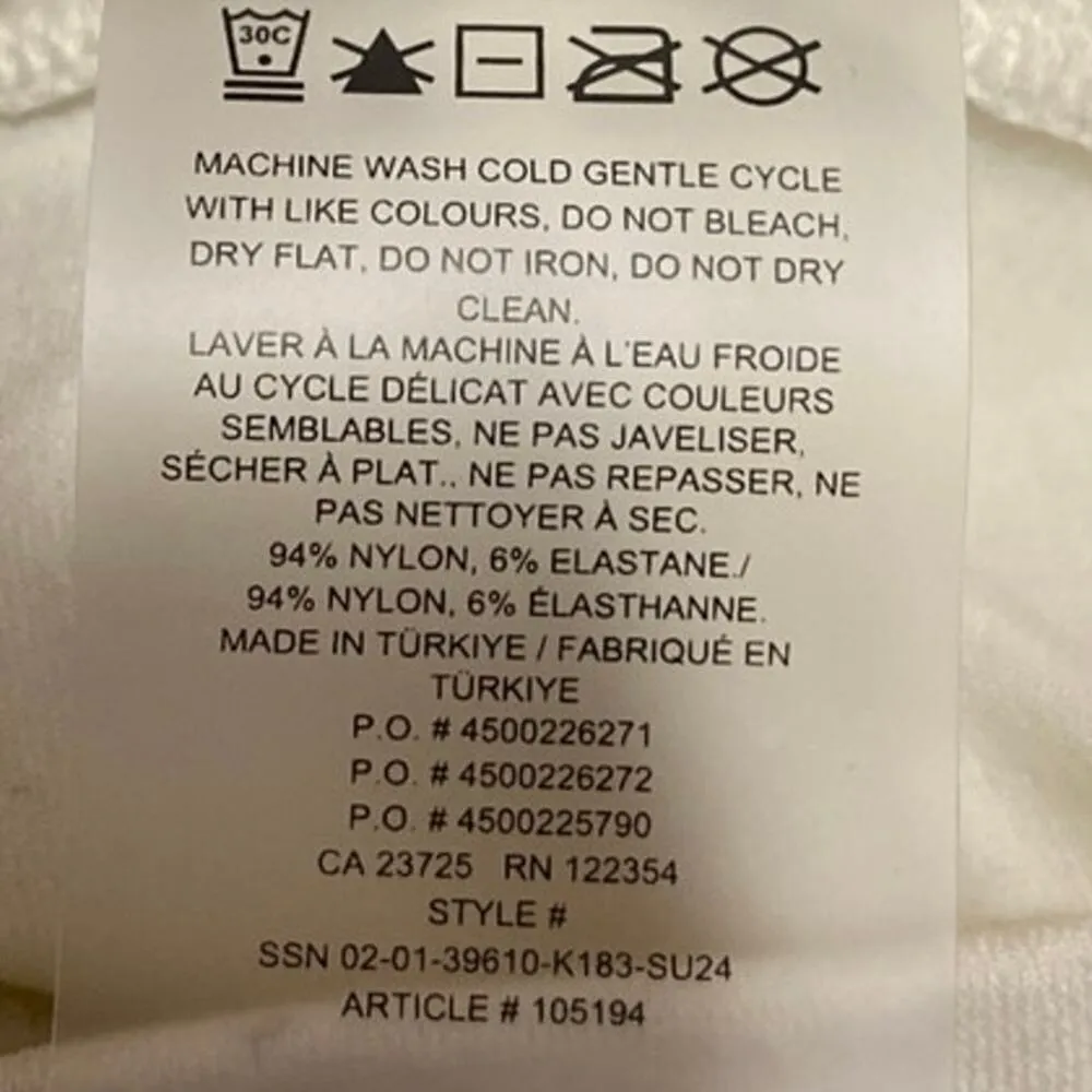 Aritzia Women's Cream Short Sleeve Crew Neck Seamless T Shirt Tee Crop Top XS - Image 4