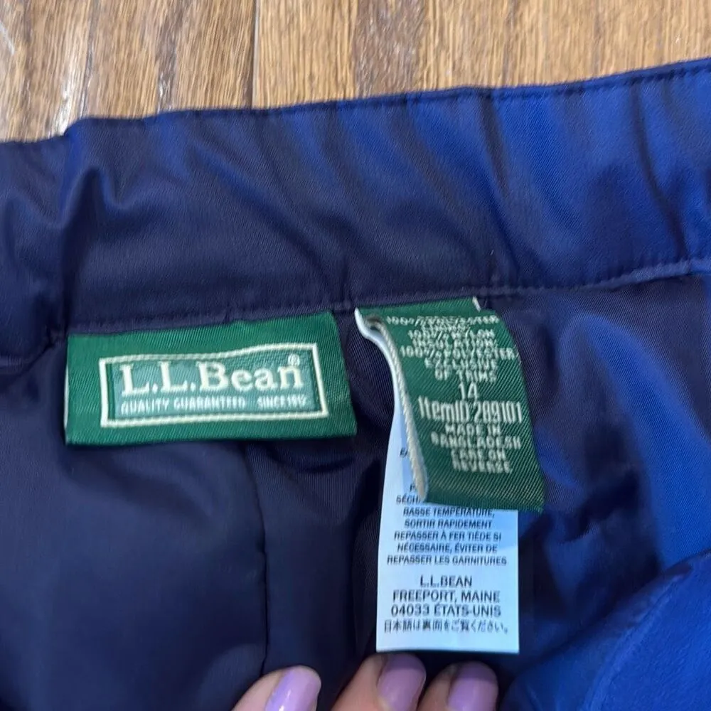 L.L. Bean navy insulated snowpants size small - Image 6