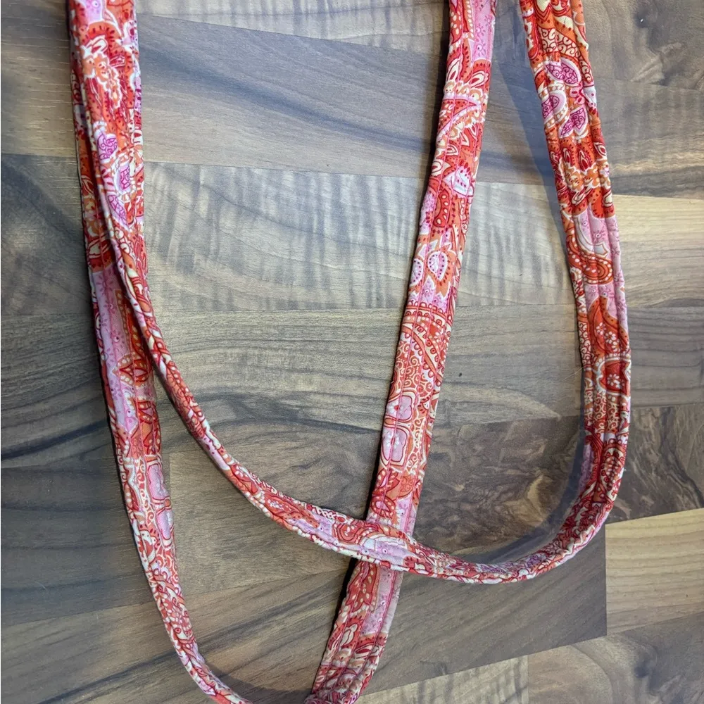 Vera Bradley Pink and Orange Paisley Diaper Bag and matching wristlet, EUC - Image 7