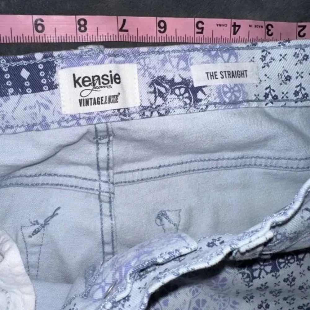 Kensie Patchwork Blue Combo Jeans High rise size 4 / 27 - Image 8