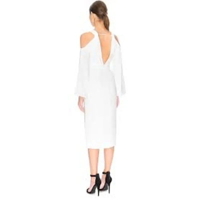 Keepsake  In Motion White Midi Dress Size Small - Image 2