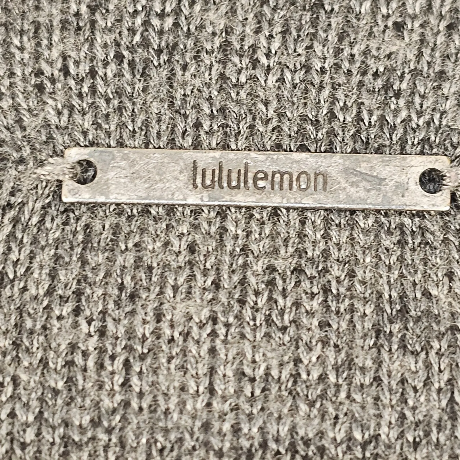 Lululemon Womens Gray Drape Front Cardigan Sweater Large XL - Image 4