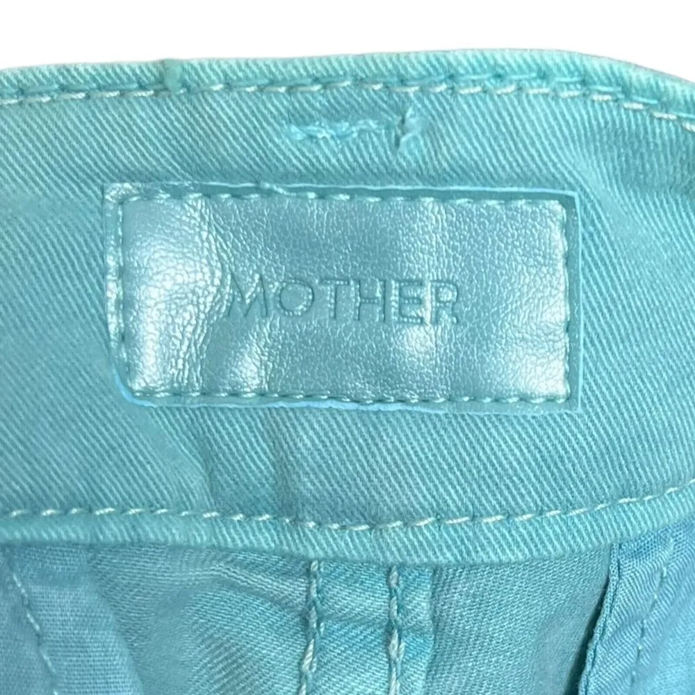 Mother The Catch All Prep Ankle Crop Nile Blue Pants Killing Time Womens Size 24 - Image 8