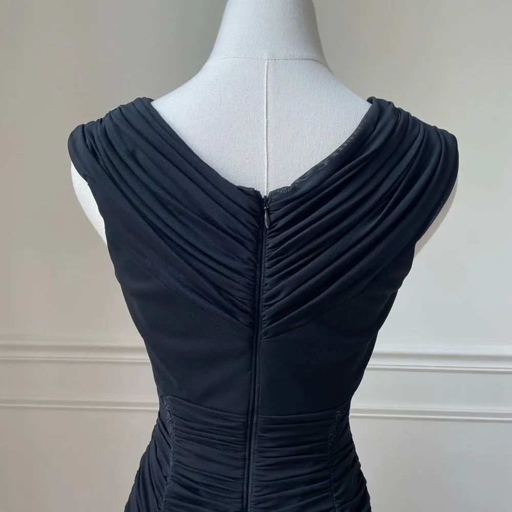 Tadashi Collection Little Black Dress Cocktail Shirred S - Image 6