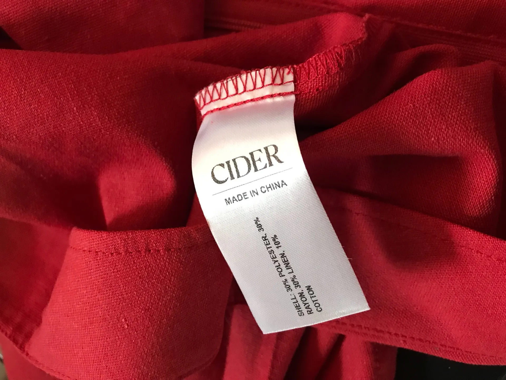 Cider Linen Twill Mini Skirt sz M - Image 5