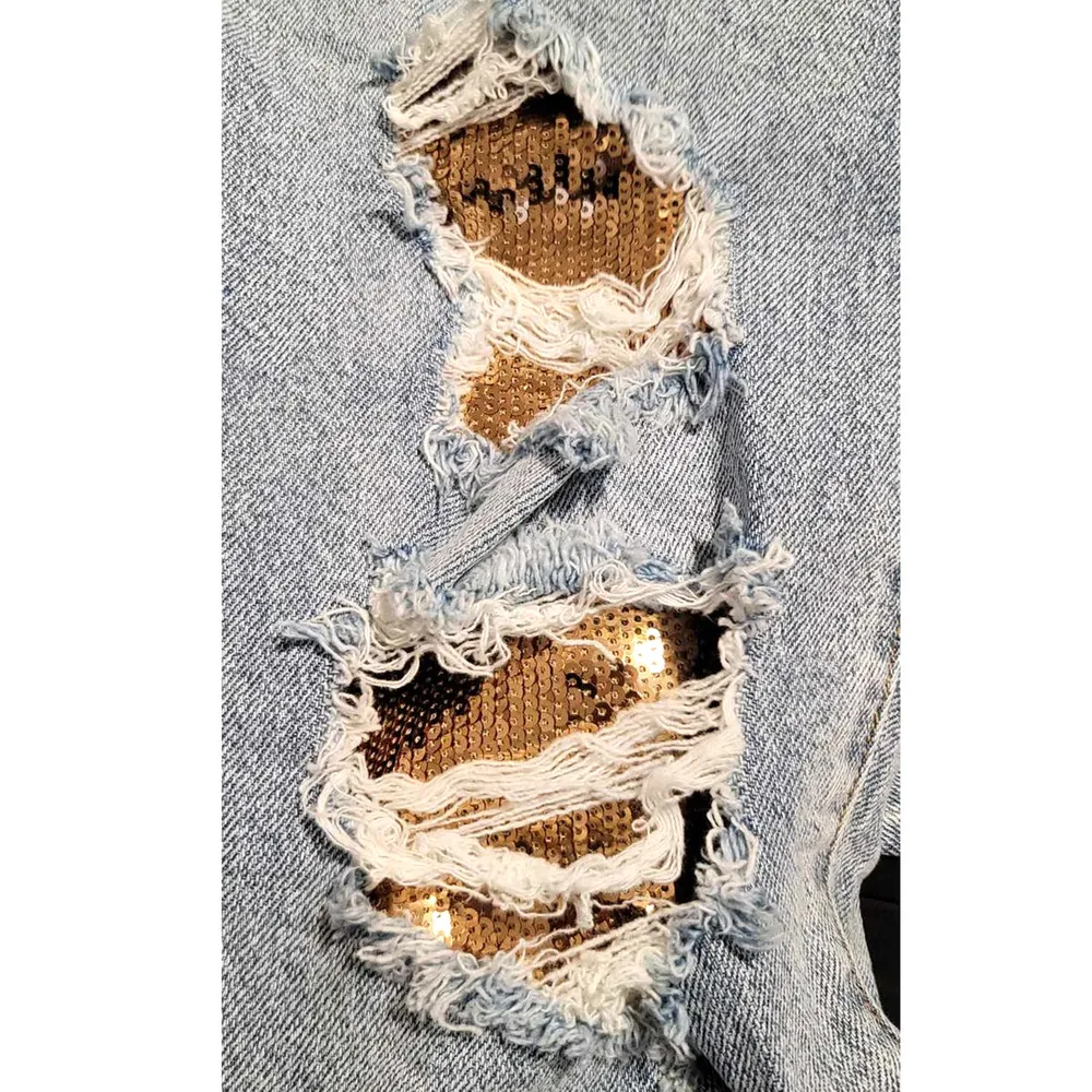 Torrid High-Rise Straight Vintage Stretch Mid-Rise Sequin Backed Jeans 12R NEW - Image 9