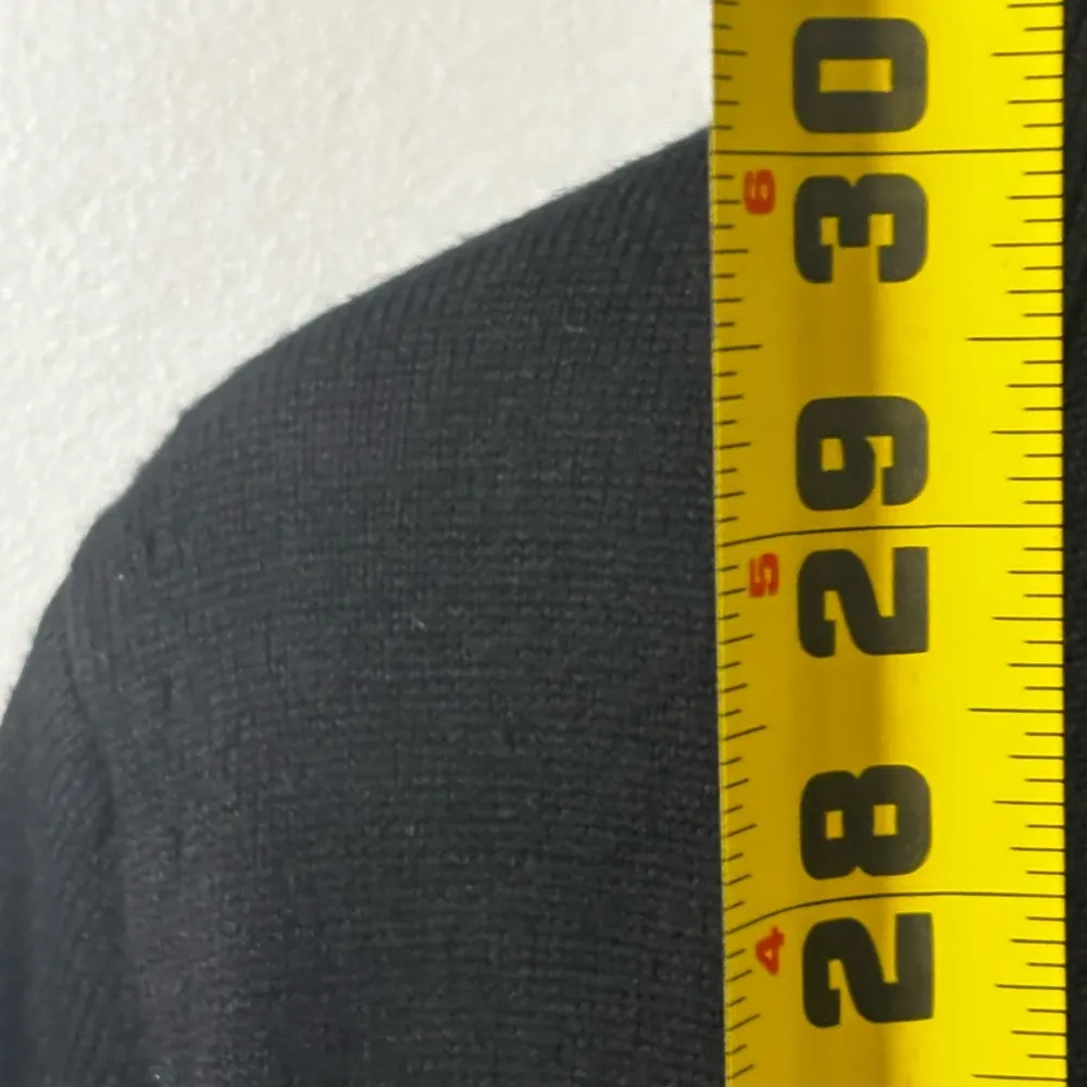 NWT New York & Company black draped open front cardigan small business casual - Image 6