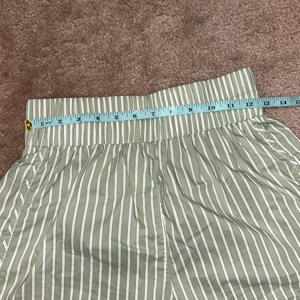Daily Drills Poplin Striped Boxer Shorts Logo in Winter Green Medium - Image 6