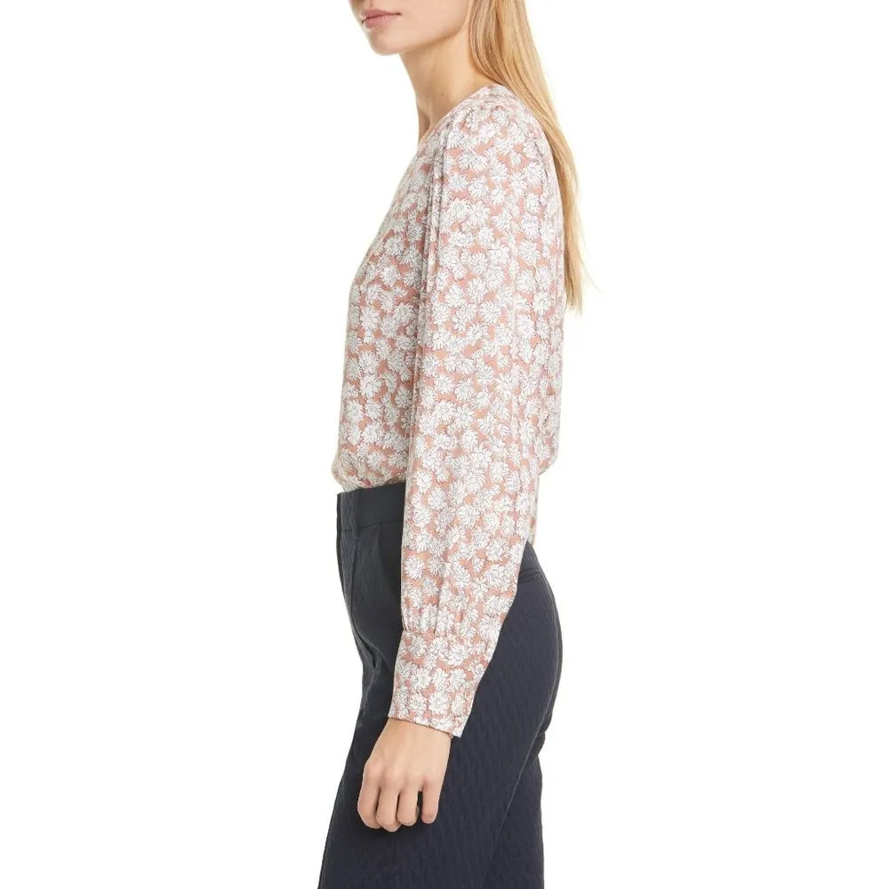 TAILORED BY REBECCA TAYLOR Chamomile Silk Blend Top size 2 - Image 4