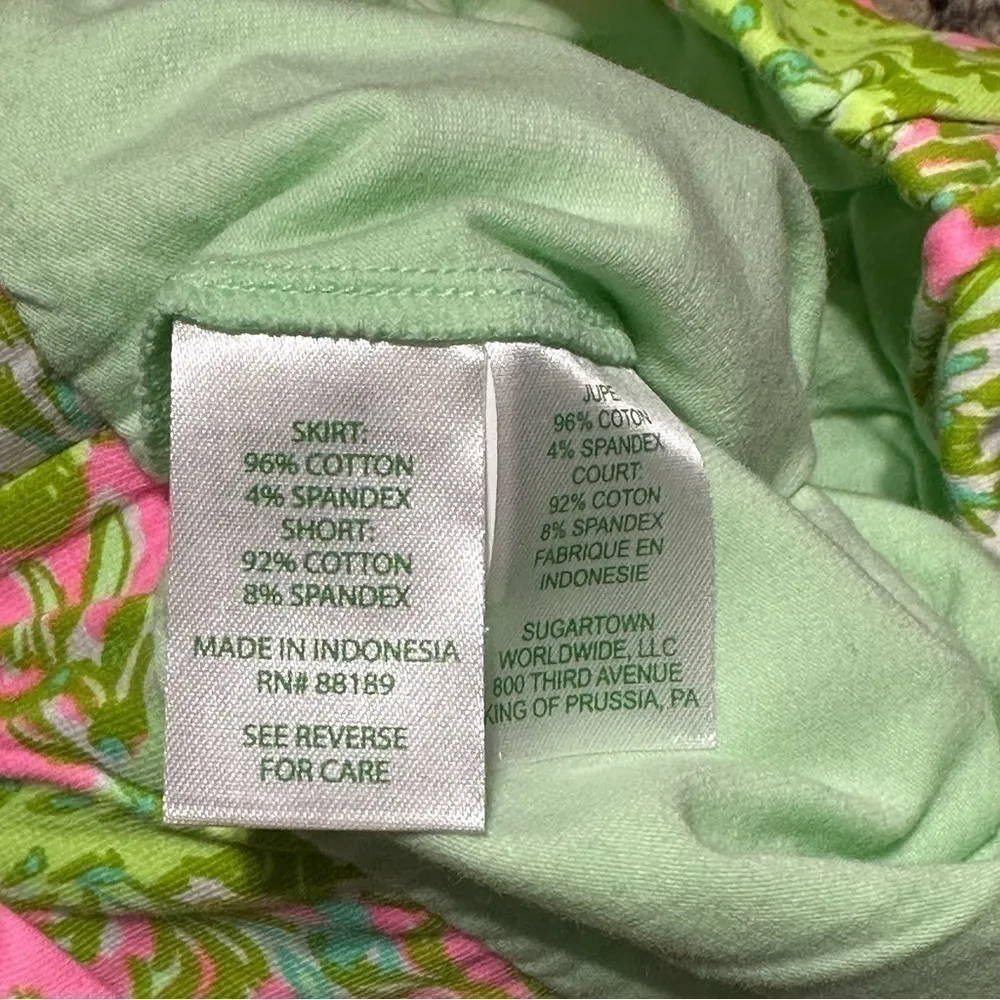 Lilly Pulitzer Women’s Size XXS Chimply Chic Green Pink Madison Mini Skort - Image 7