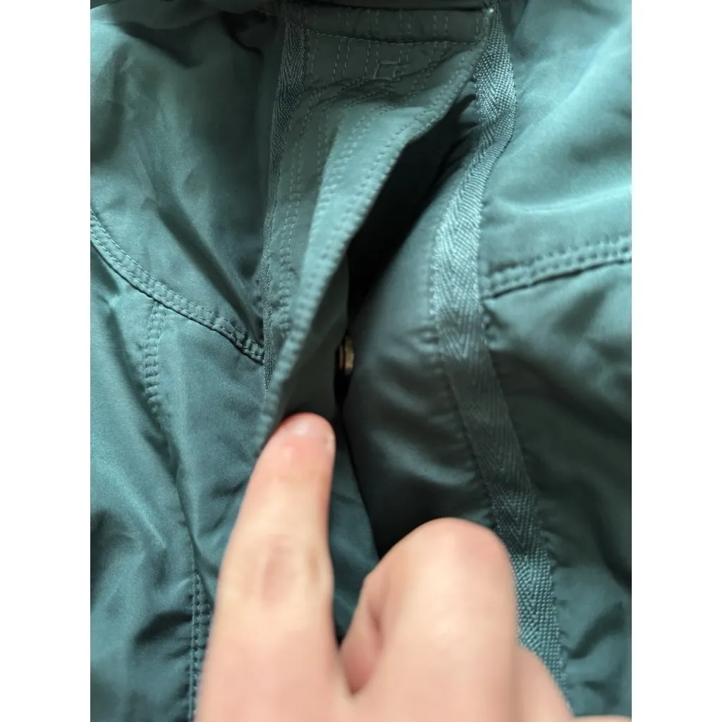 Christopher Banks Women Size Large Dark Green Winter Vest Puffer Polyester - Image 6