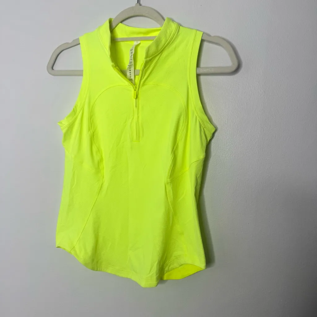 Lululemon neon green top size 4 - Image 2