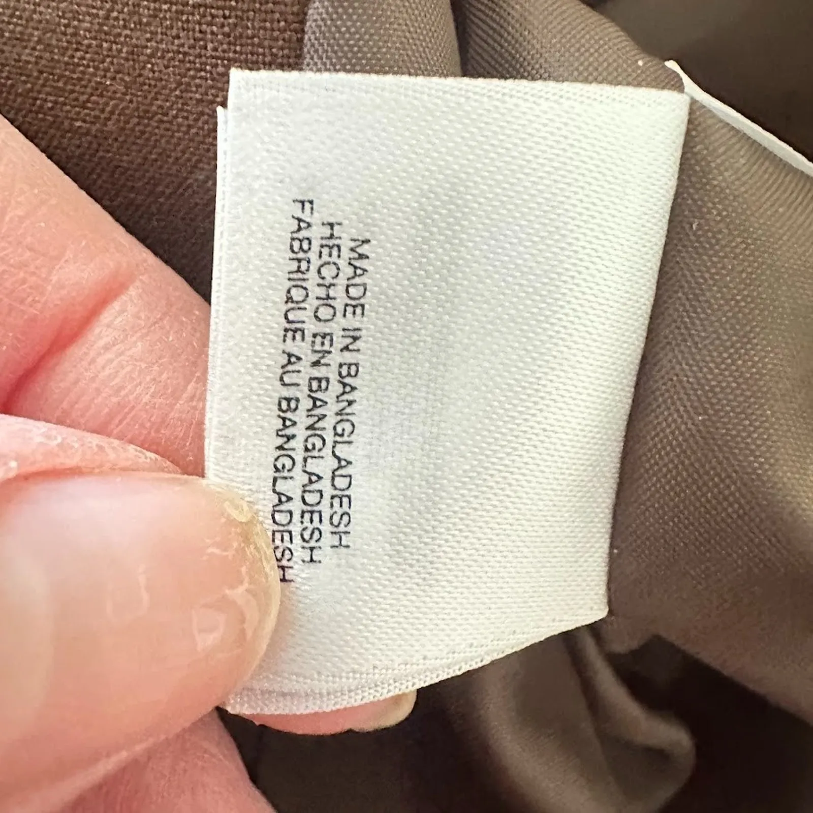 Nine West Stretch Gold Button Front Military Blazer Brown Black Jacket Size 6 - Image 10