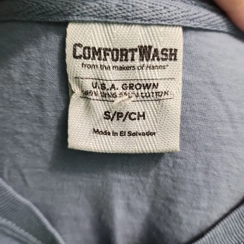 ComfortWash T Shirt Womens Size Small Blue Graphic Short Sleeves Crew Neck Retro - Image 5