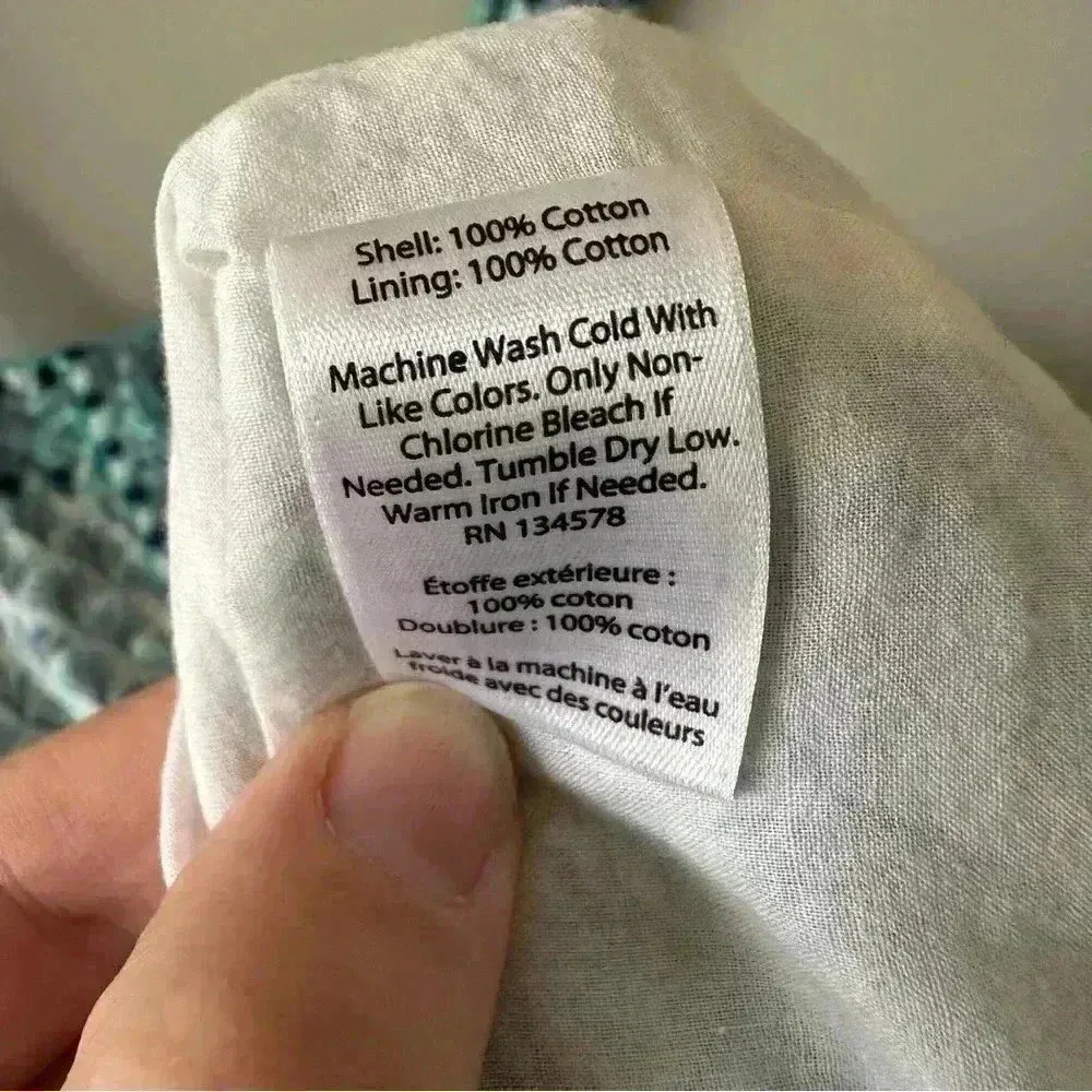 Vineyard Vines Blue White Embroidered Tiny Leaves Romper Women's Size S - Image 5