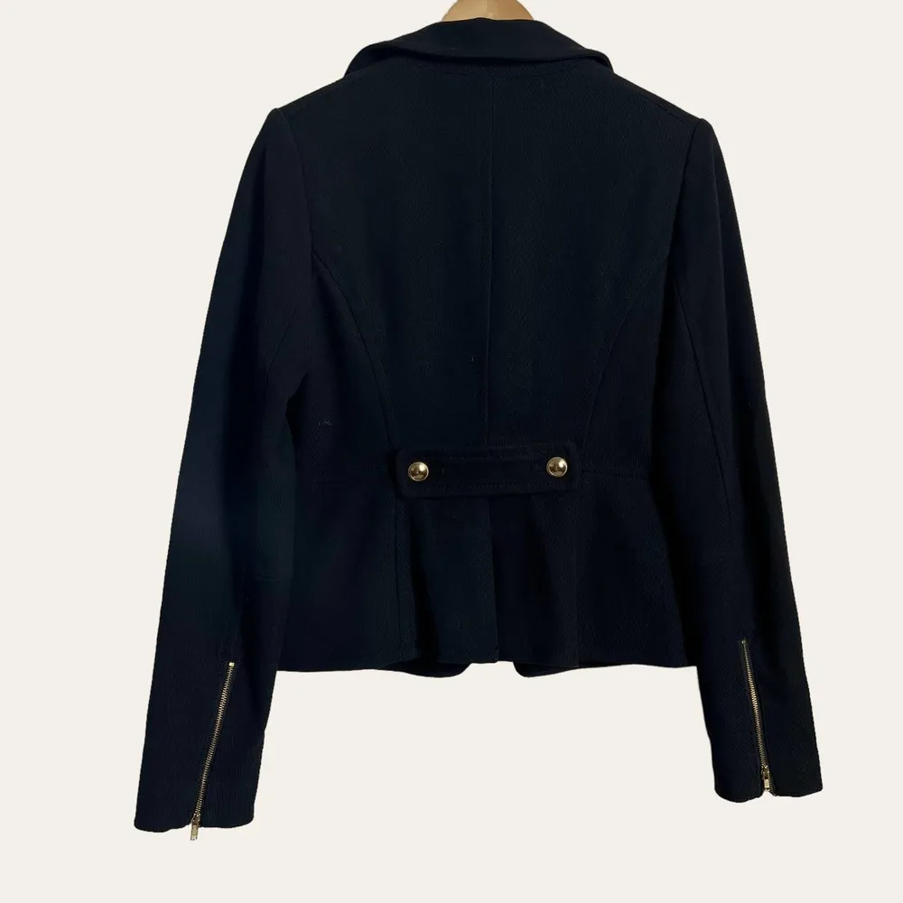 The Limited  Black Single Breasted Button Front Blazer Jacket Size S - Image 5