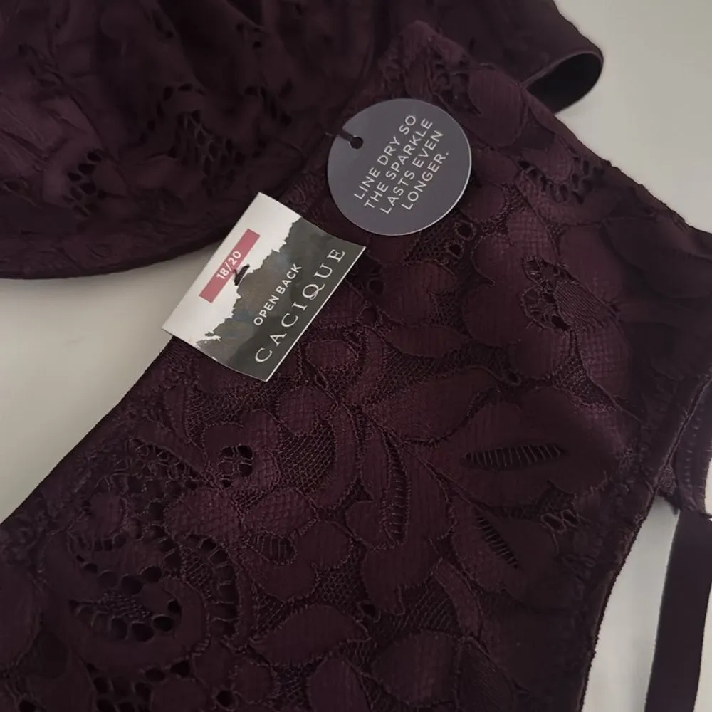 Cacique Purple  Lace set Intimates NWT - Image 2