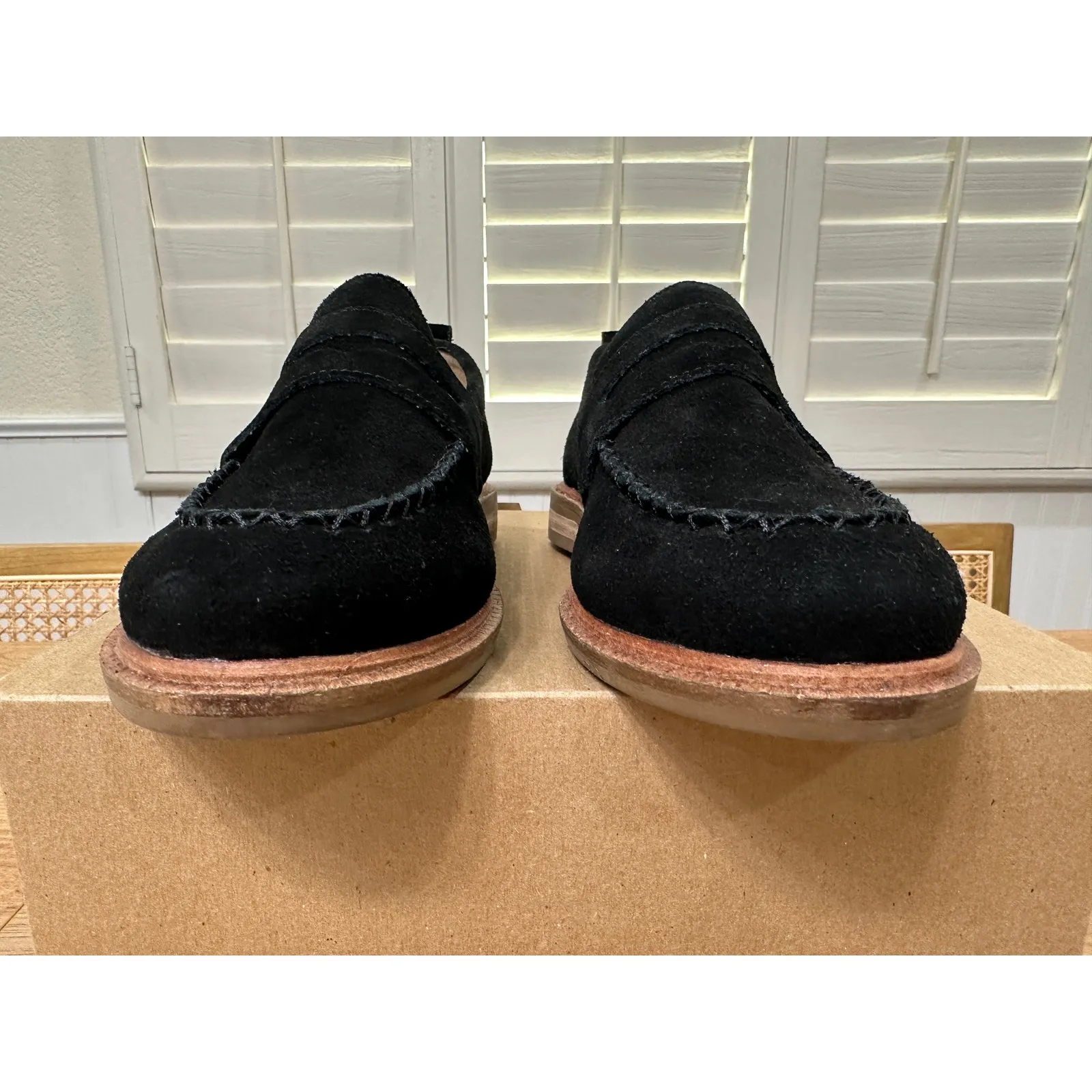 Kelsi Dagger Brooklyn Women's Lens Penny Loafer Black Suede Size 6.5 NWOB Luxe - Image 8