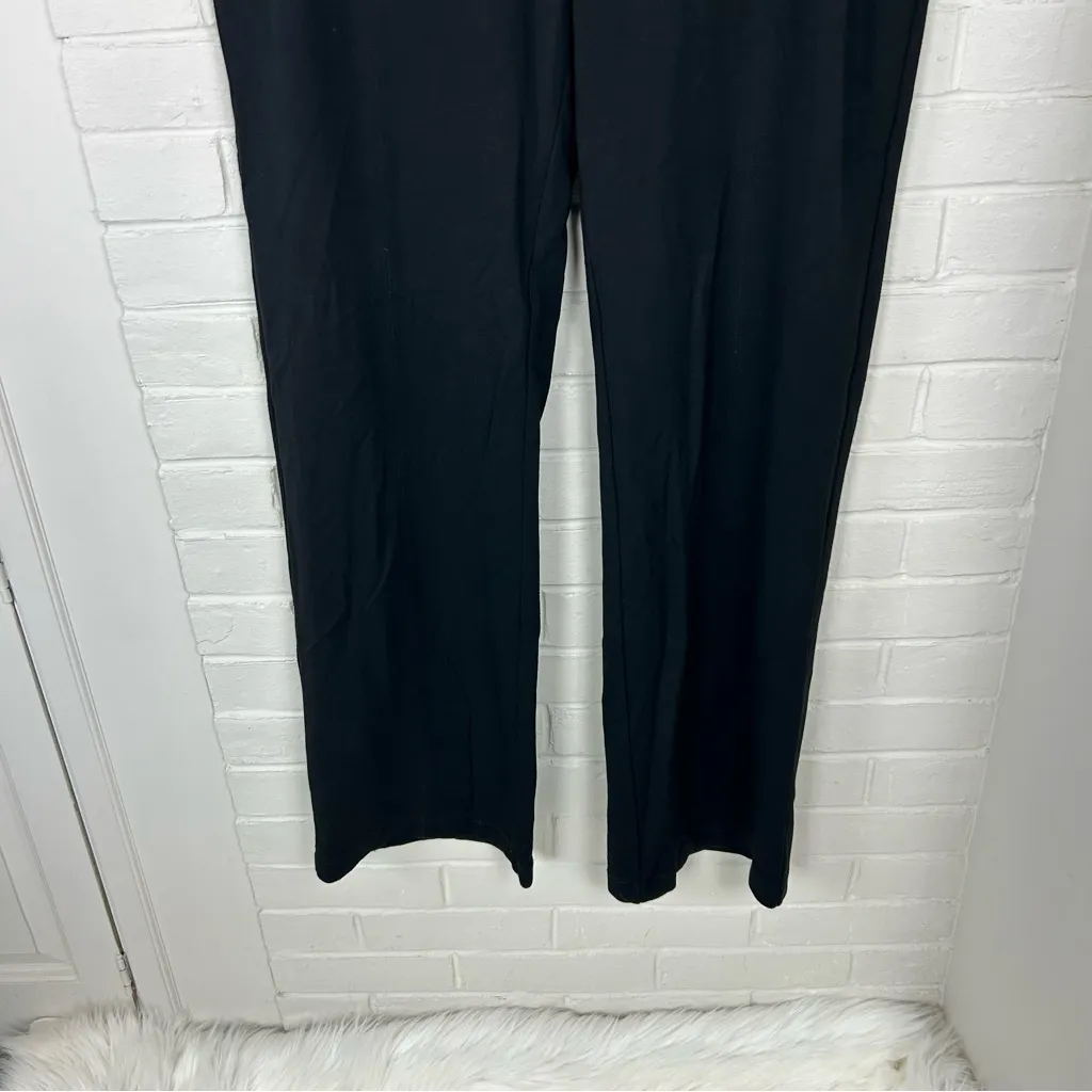 LYSSE Black Stretch Knit High Rise Straight Bootcut Leg Trouser Pants Size 1X - Image 3